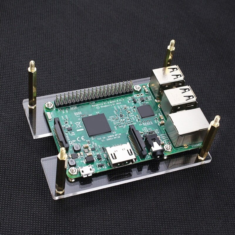 Clear Multilayer Raspberry Pi Cluster Case for Raspberry Pi 4 B Pi Rack Case with Cooling Fan for Raspberry Pi 3 Model B AXYB