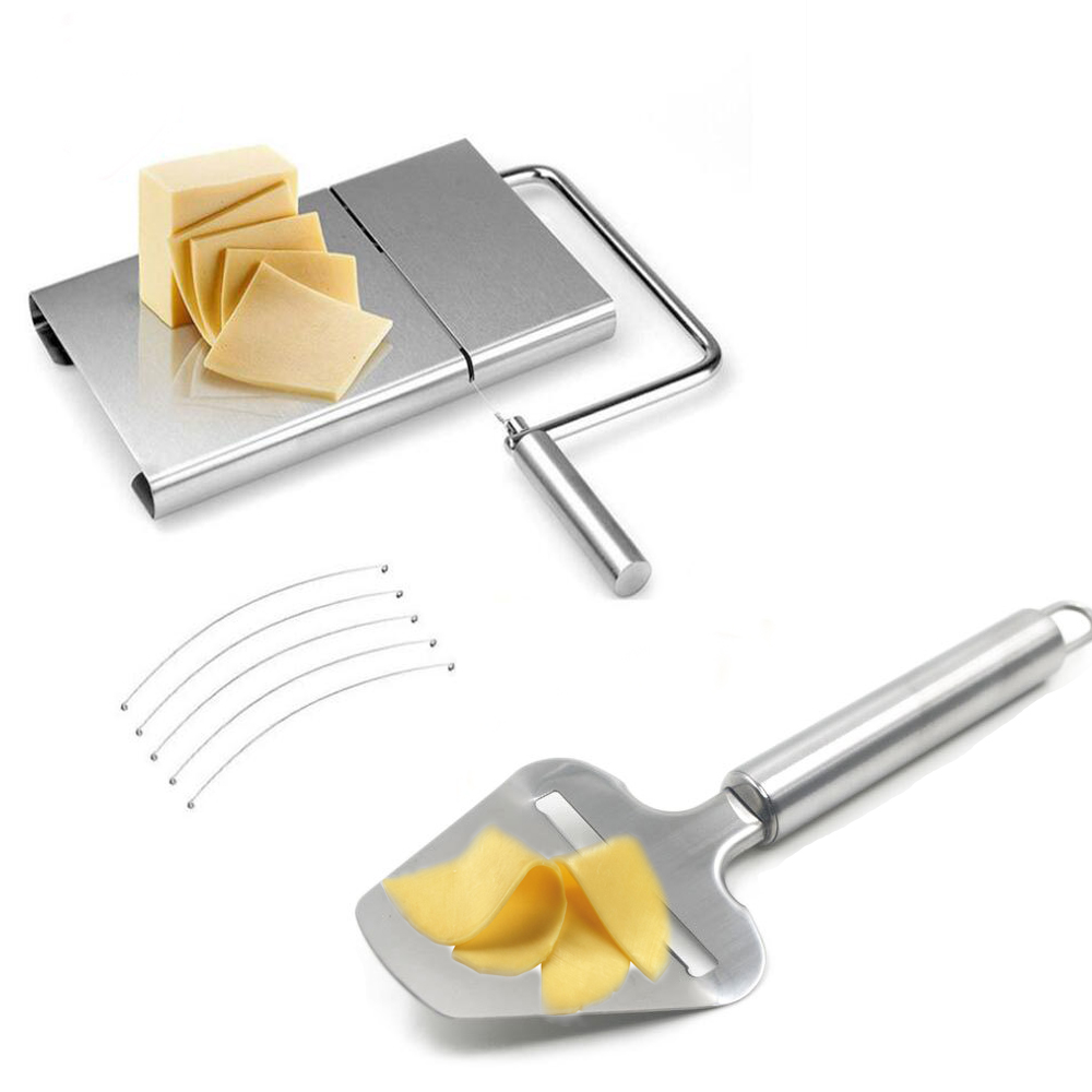 1PC Cheese Slicer Stainless Steel Cheese Slicer Cheese Grater Cake Cutter Butter Kitchen Tools: C