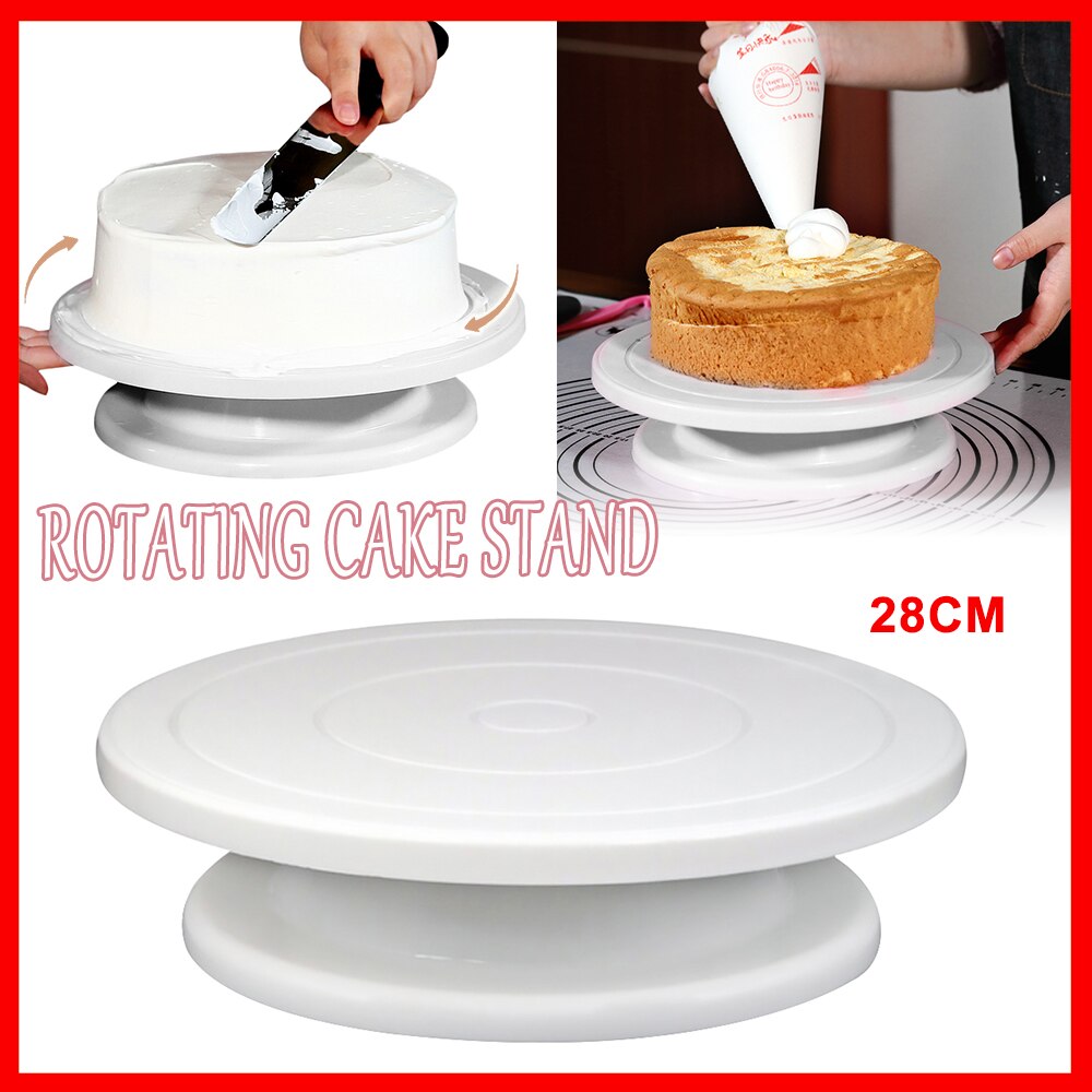 28Cm Roterende Cake Stand Icing Decorating Revolving Keuken Display Draaitafel