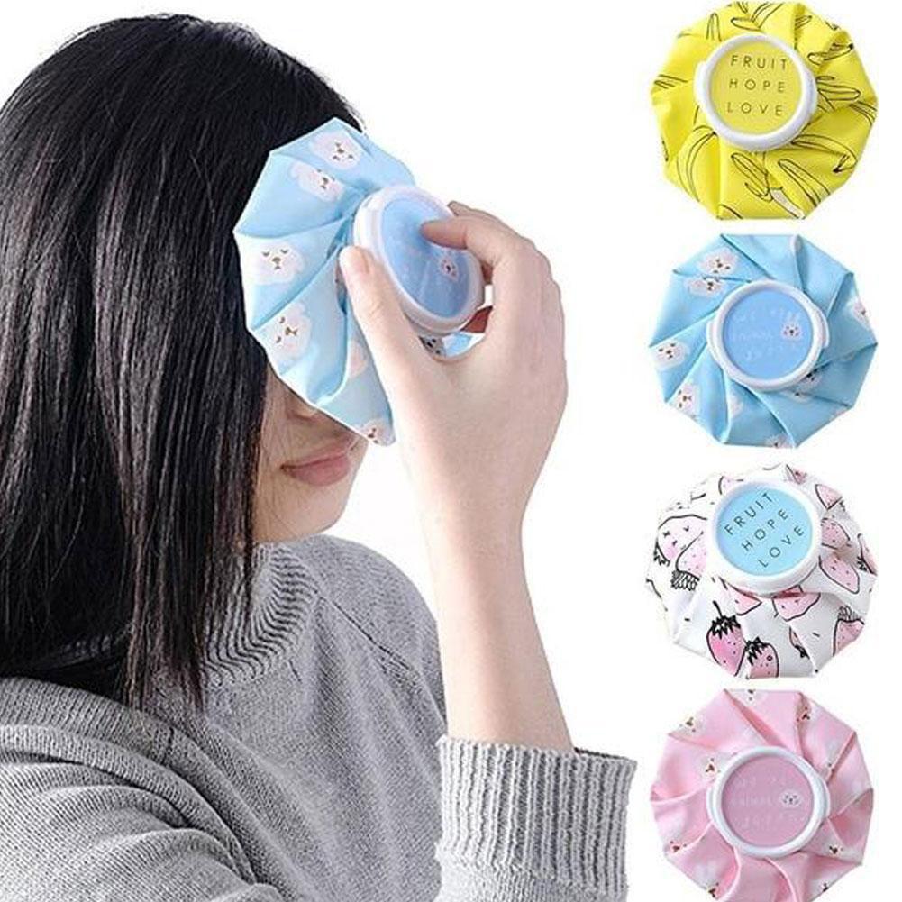 Water Filling Cloth Ice Pack Cartoon Cooling Ice Pack Warmer Knee Pain Head Bottle Ice Relief Water Hand Cold Leg Bag B K2F9