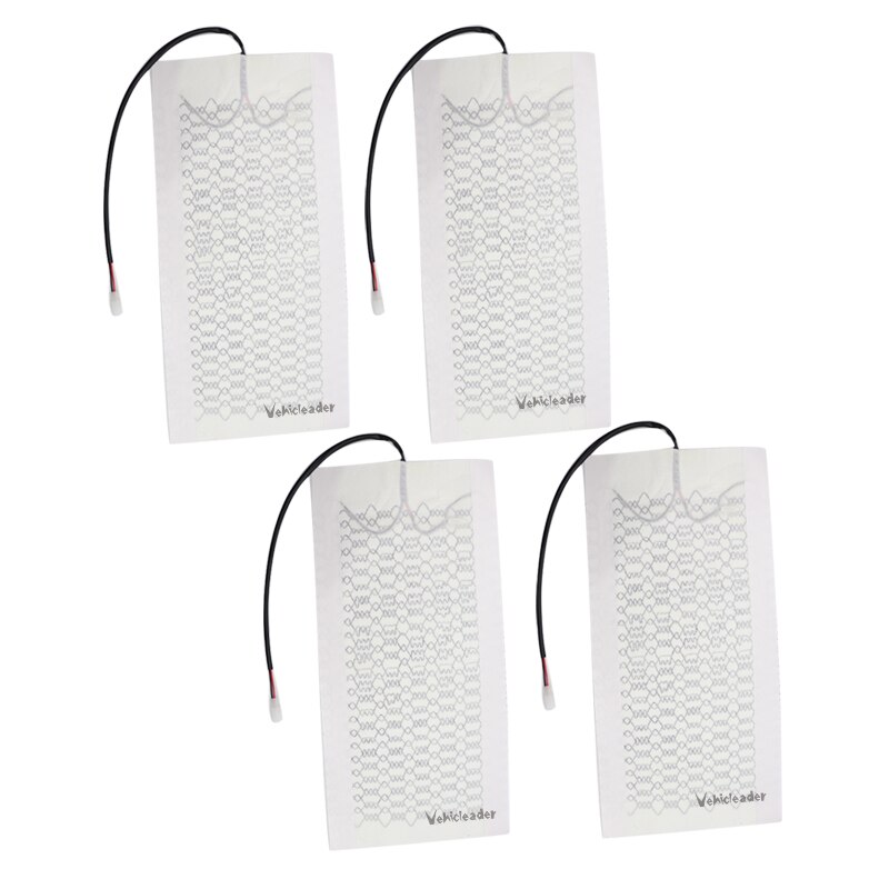2x/4x 12V Universal Car Heated Seat Covers Pad Carbon Fiber Heated Auto Car Seat Heating Pad Winter Warmer Heater Mat 48cmx28cm: 4pcs