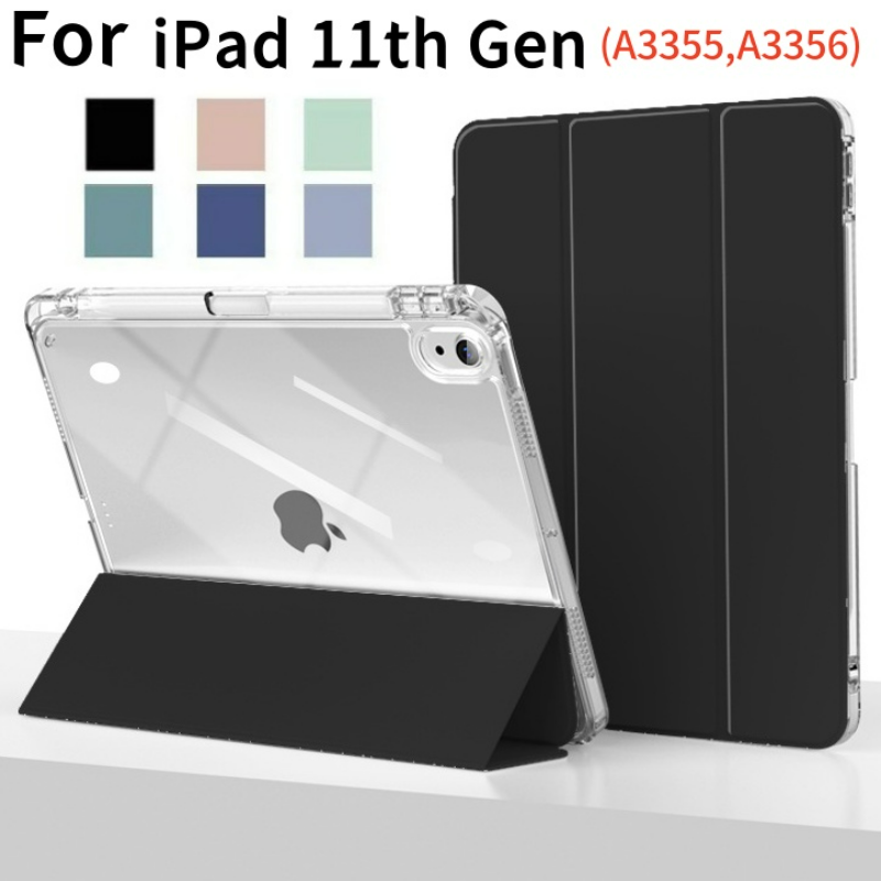 For Ipad 11th Generation With Pencil Holder Case For ipad 11 generation A16 A3355 A3356 Tablet Cases