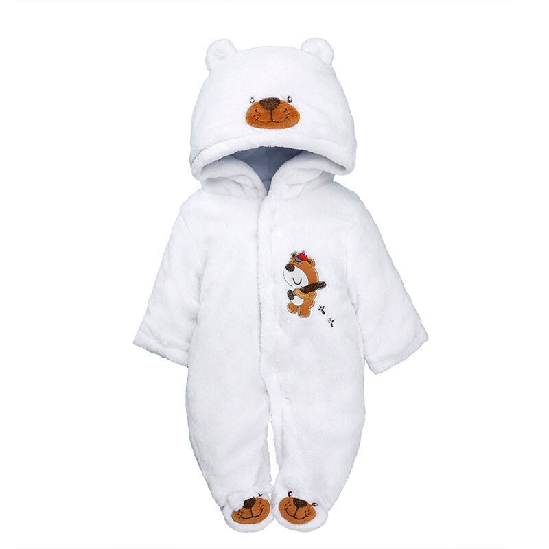 Vêtements d'hiver pour -né | Combinaison en laine chaude, une pièce, bebes 0-12M, combinaison à capuche, motif animal mignon pour bébé garçon et fille