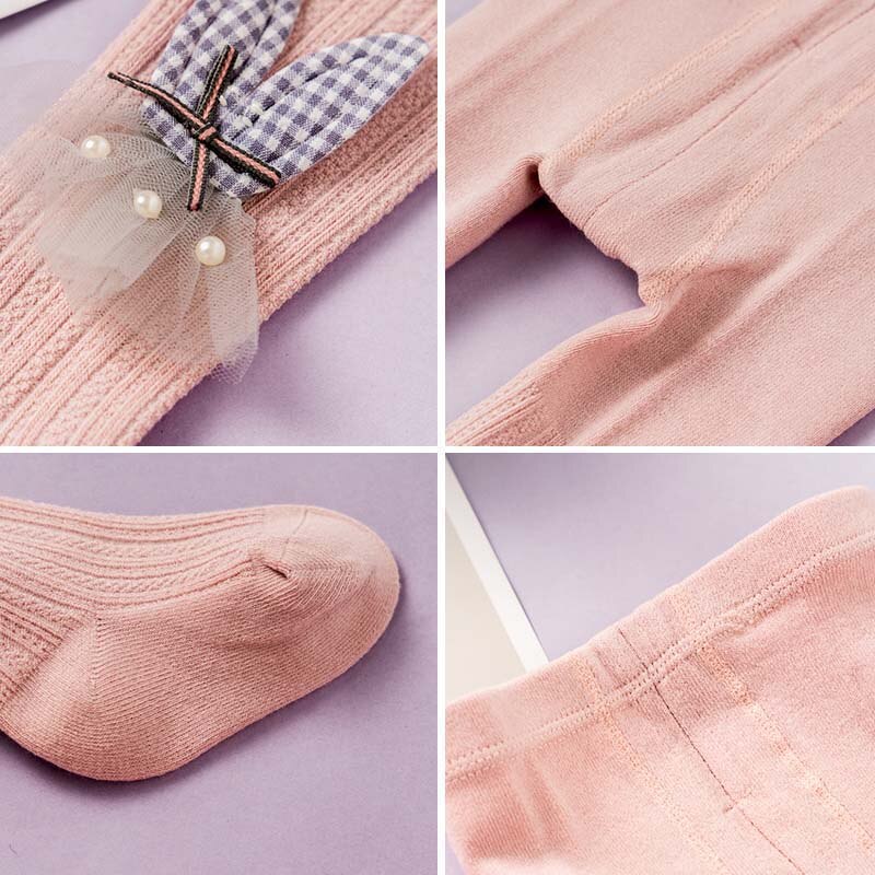 Newborn Baby Tights For Baby Girl Soft Solid Color Baby Girl Pantyhose Lovely Spring Autumn Infant Baby Meisje 0-12 Month