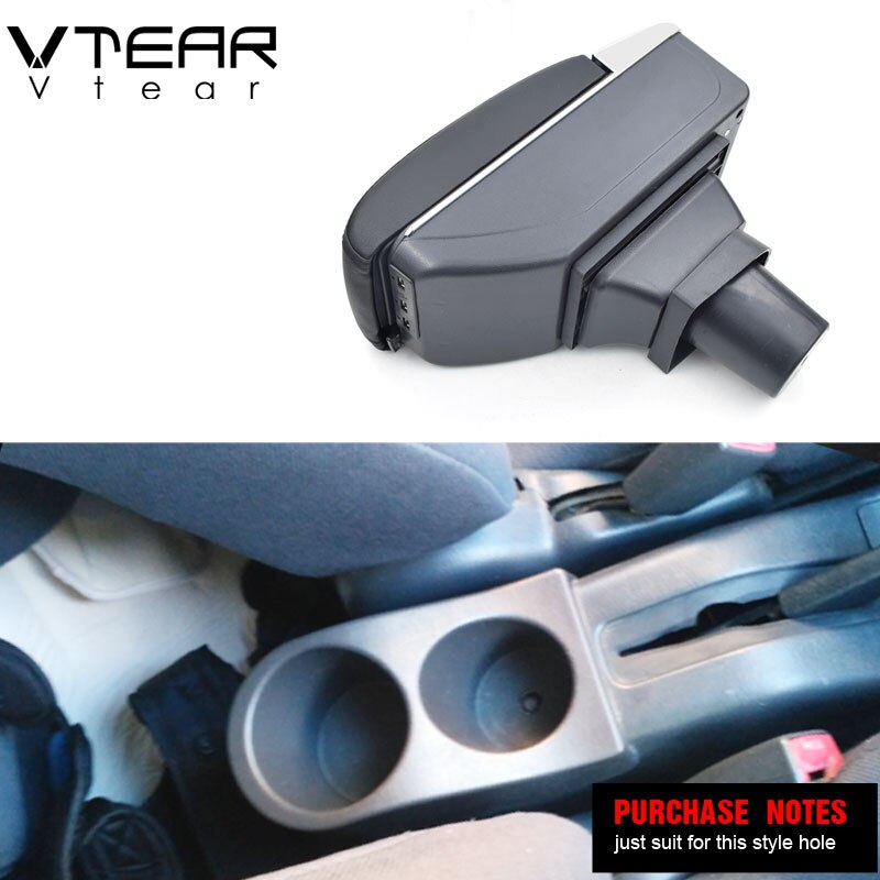 Vtear Voor Toyota Rav 4 Auto Armsteun Lederen Arm Rest Abs Opbergdoos Auto-Styling Center Console Accessoires Interieur onderdelen 2003