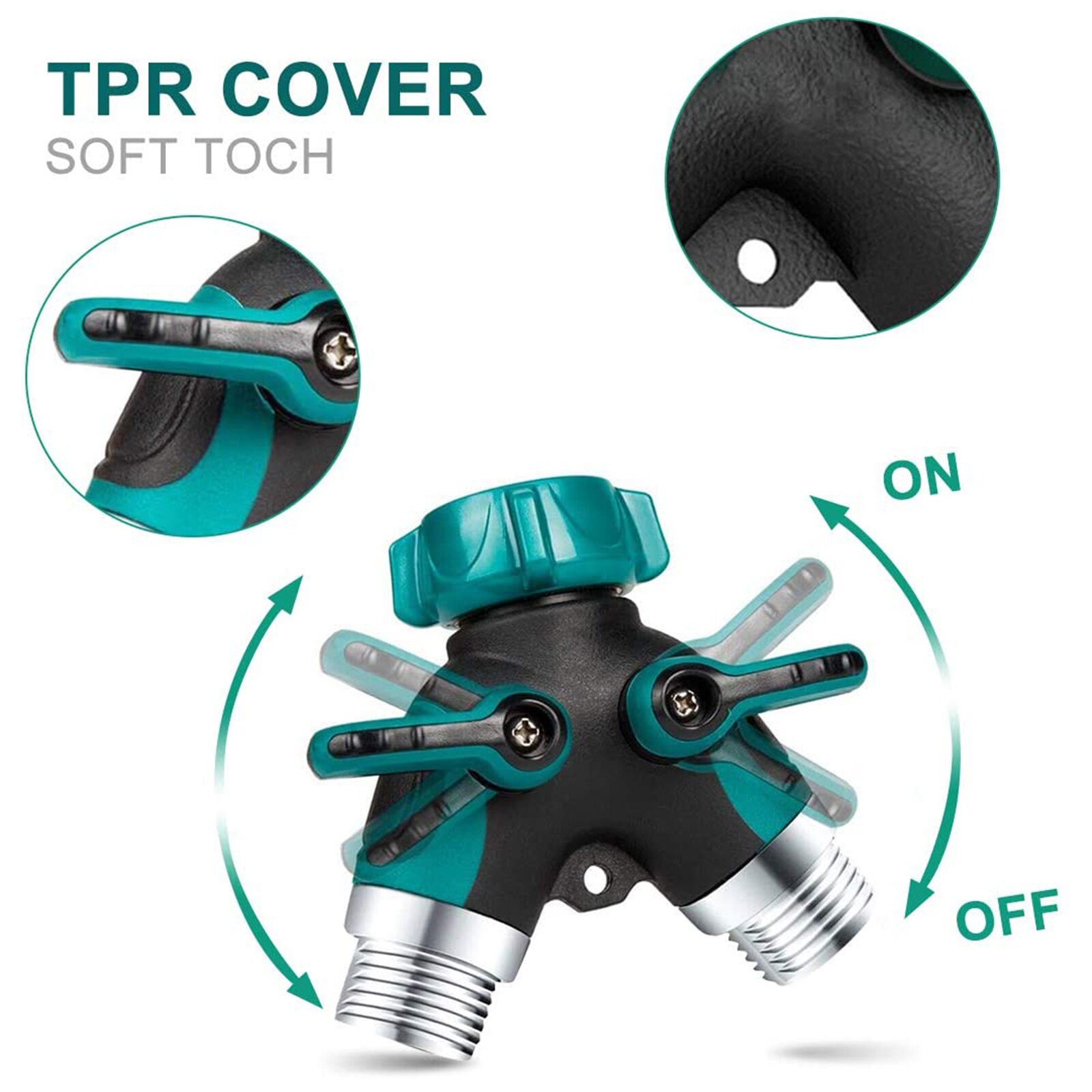 Irrigation Y Shape Tap Connector Garden Hose Adapter Splitter Quick Coupling Drip Garden Watering Irrigation System Tool