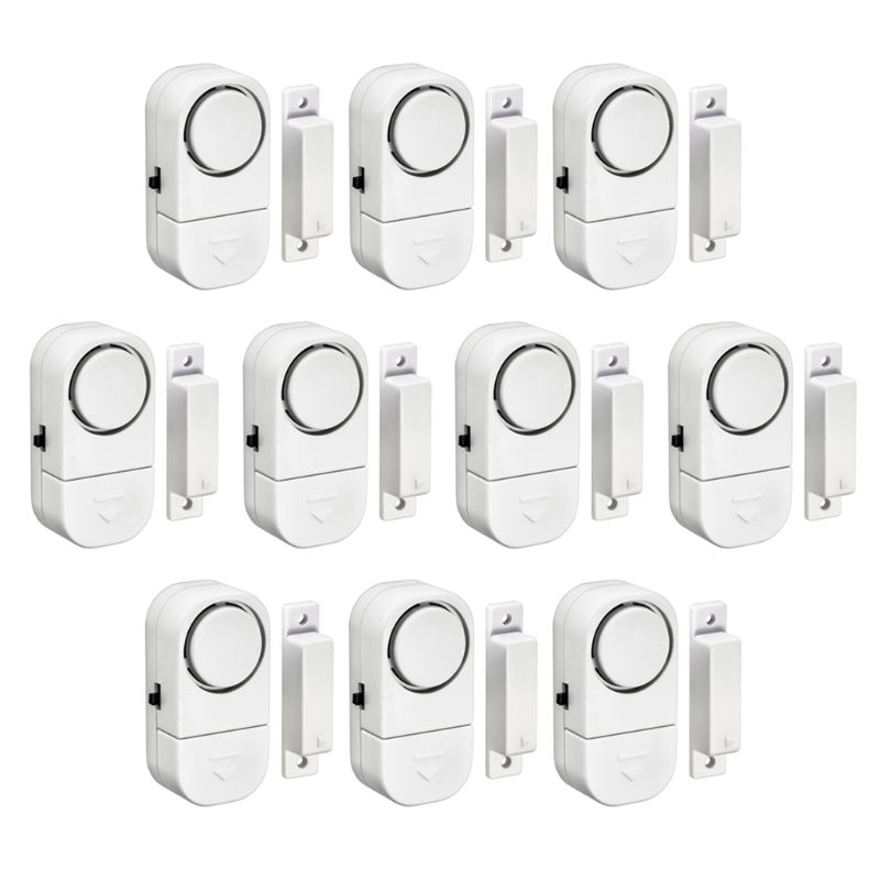 Draadloos raam deur inbraakbeveiliging alarmsysteem magnetische sensor: 10 stuks