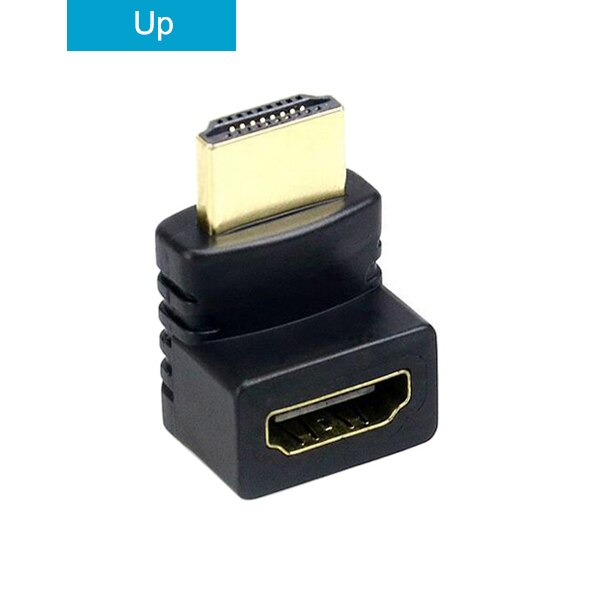 Hdmi Kabel Connector Adapter 270 180 90 Graden Hoek Hdmi Male Naar Hdmi Vrouwelijke Converters Voor 1080P Hdtv Kabel adapter Extender: Oranje