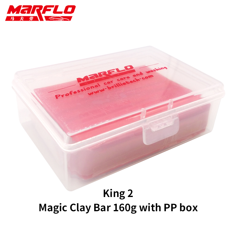 Barra mágica de arcilla para limpieza de coches, herramientas de lavado para el cuidado del coche, 160g, grado King pesado medio fino