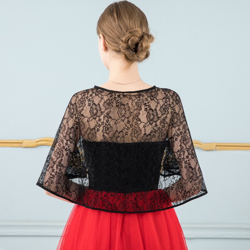 Veste de mariée élégante en dentelle, boléro, à la , châle, Cape de mariée, collection été
