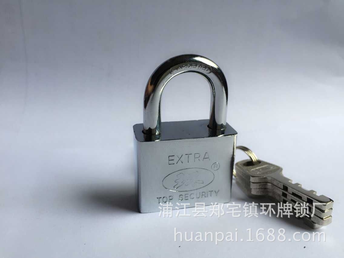 Pujiang Huan Pai Lock Industrie 40Mm Vierkante Leaf Iron Hangslot Ketting Meterkast Lade Deurslot Veiligheidsslot