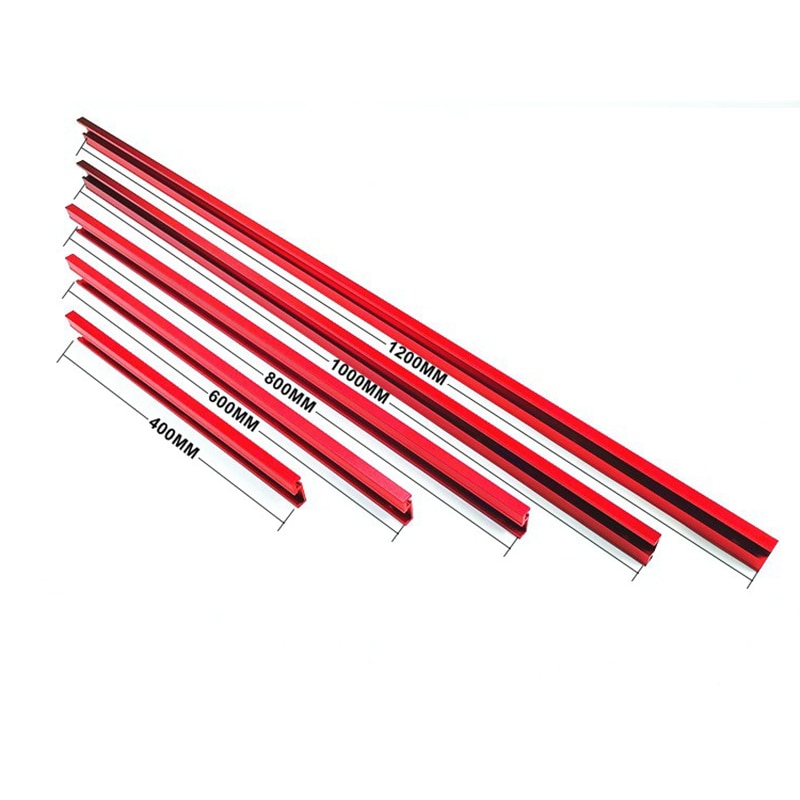 400mm/600mm/800mm Aluminium Standard t-track 45mm largeur profil 75mm hauteur avec t-track Miter jauge accessoires bricolage outil