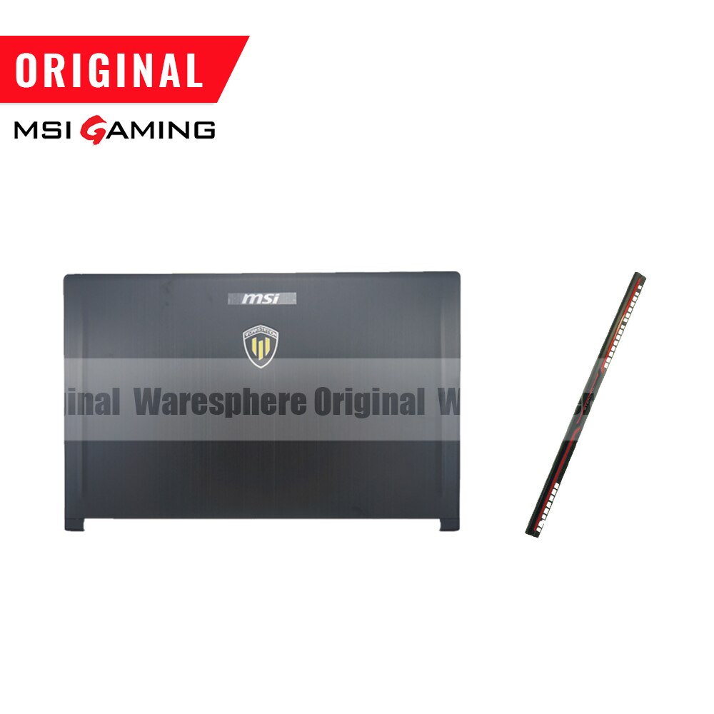 Original LCD Back Cover for MSI WS63 7RK GS63VR 6RF 7RF Stealth Pro Hinge Cover 16K2 3076K2A252HG01 Black