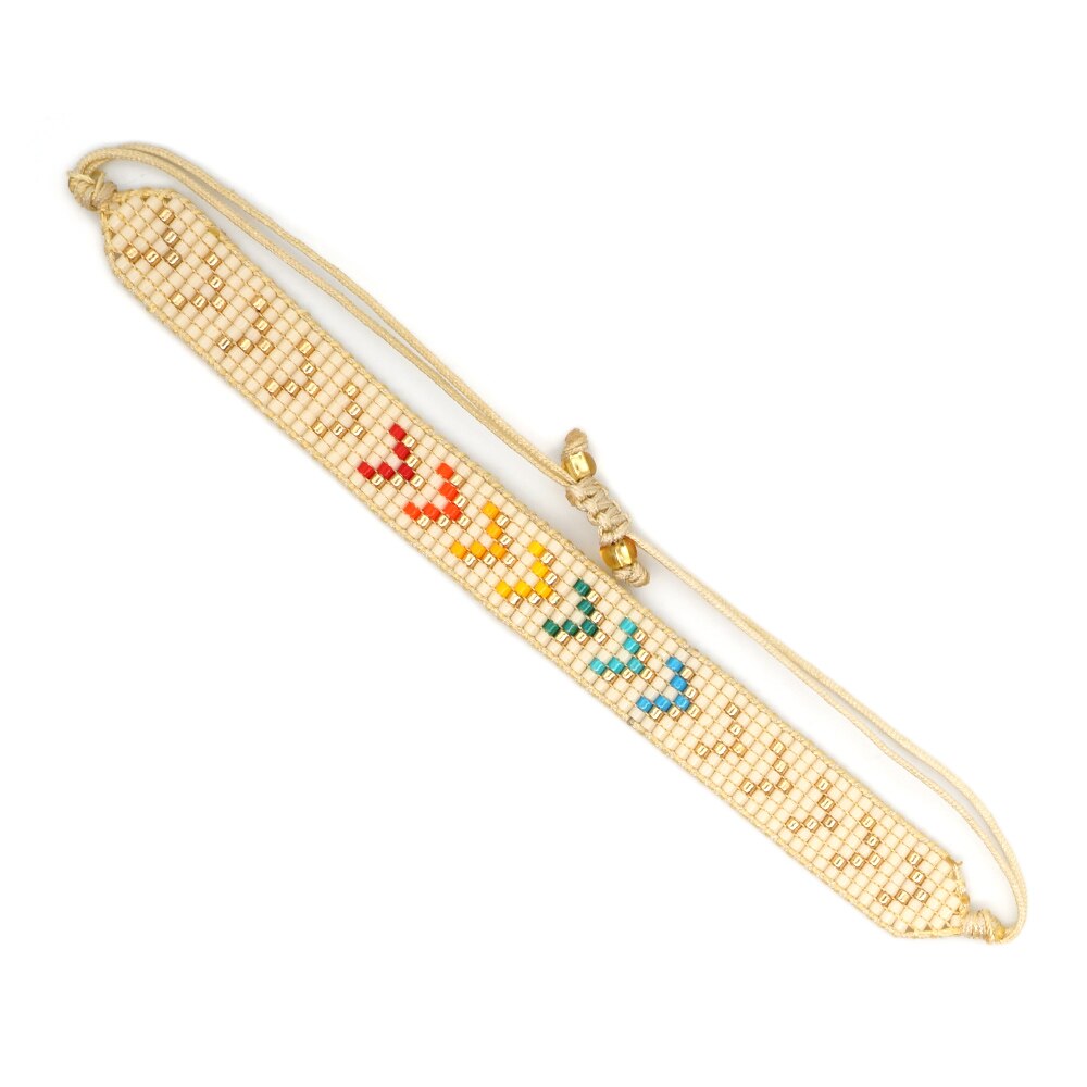 Go2 boho miyuki armbanden pulsras pijlpatroon armbanden verstelbare sieraden handgemaakte geweven sieraden