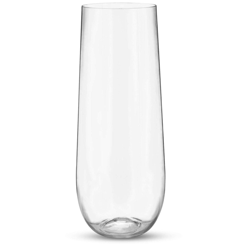 24 stemless muovi samppanjalasit  - 9 oz muovi samppanjalaseja selvää särkymätön paahtamisen lasit kertakäyttöinen häät