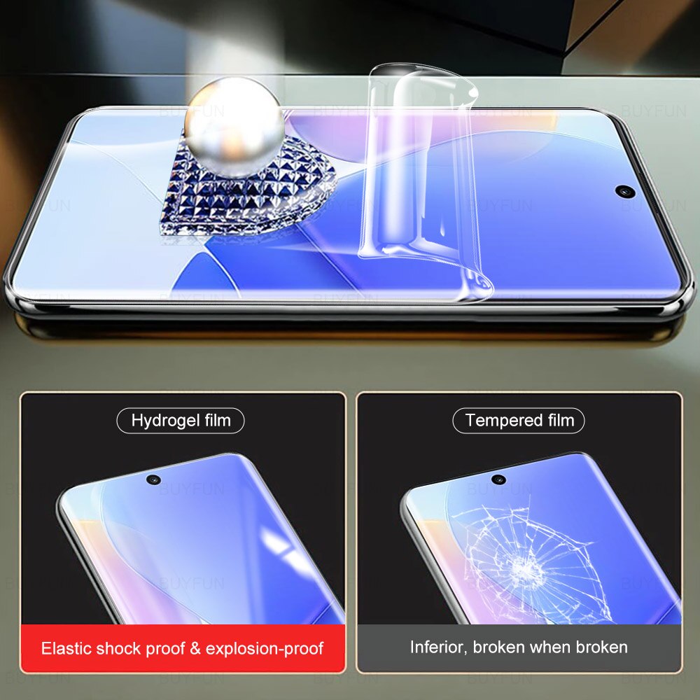 Für Huawei nova 9 6.57 &#39;&#39;4in1 Vorderseite Hydrogel Film für huawei huawie huawey nova 9 SE Anti-Fingerabdruck weichen Film kamera objektiv Film