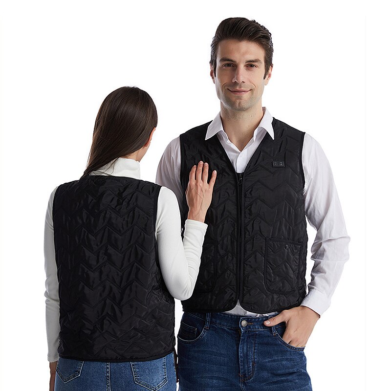 8 Heated Vest Jacket Men Women Coat Clothes Intelligent Electric Heating Thermal Warm Clothes Winter Heated Hunt -40