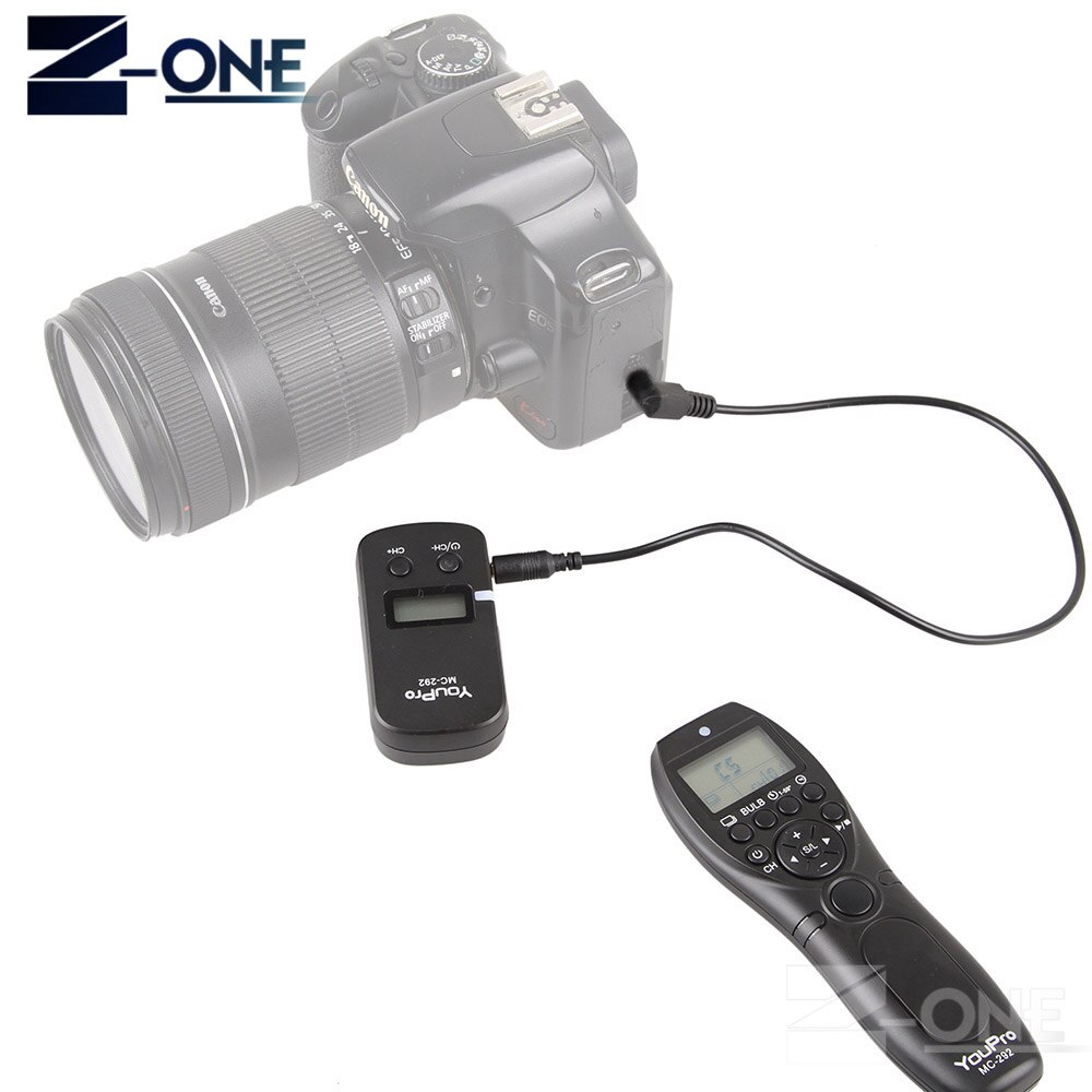 YouPro MC-292 S1 Wireless Timer Remote Control Shutter Release for Sony A900 A850 A700 A580 A550 A950 A99 A77 A57 A55 A35 A33