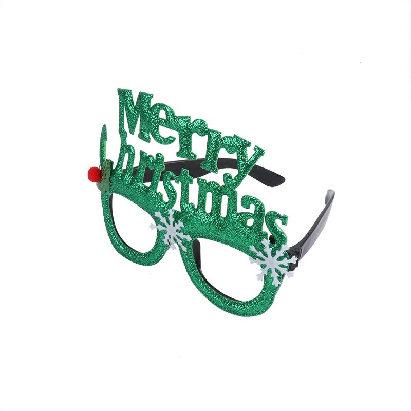 nouvel an réveillon bonne année cabine Photo noël accessoires de Photo noël bandeau Photobooth enfants adultes Navidad décor: 1pcs glasses b