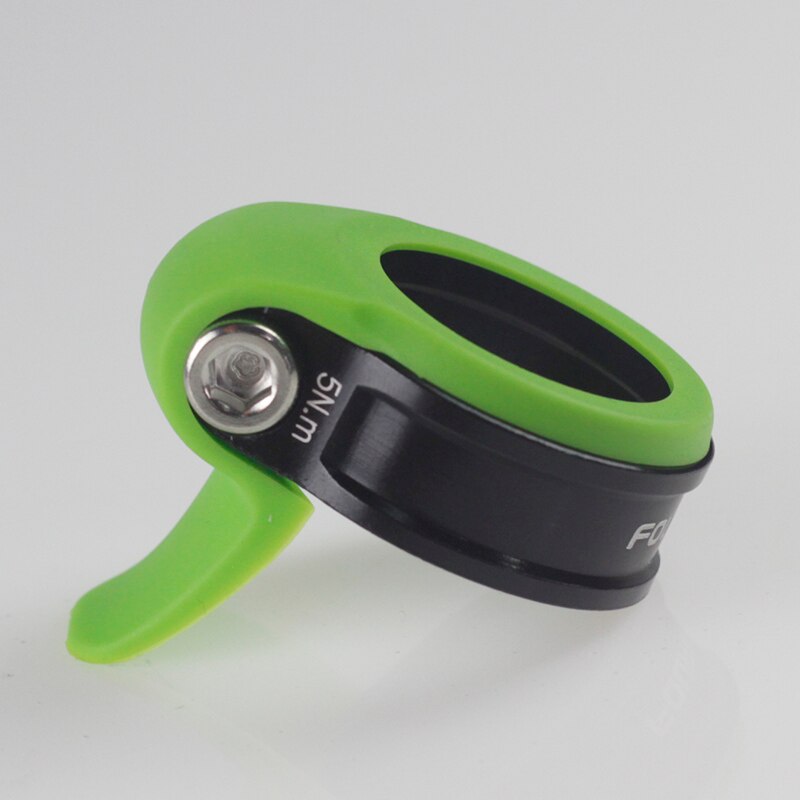 Fouriers – collier de serrage pour tige de selle vtt, fixation en caoutchouc, étanche, anti-poussière, accessoires de vélo, 31.8mm, 34.9mm, 27.2mm, 31.6mm: green 318