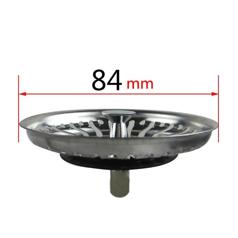 Aanrecht Stopper Zeef Anti-Verstopping Rvs Spoelbak Verwijdering Stopper Geperforeerde Rtrainer Mand Afvoer Filter Zeef: A-78MM-Standard