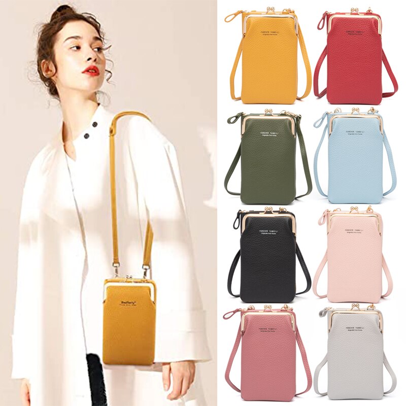 Vrouwen Kleine Telefoon Cross Body Purse Pu Leather Blocking Cross Body Mobiele Telefoon Tas Voor Vrouwen Met Rits &amp; lock