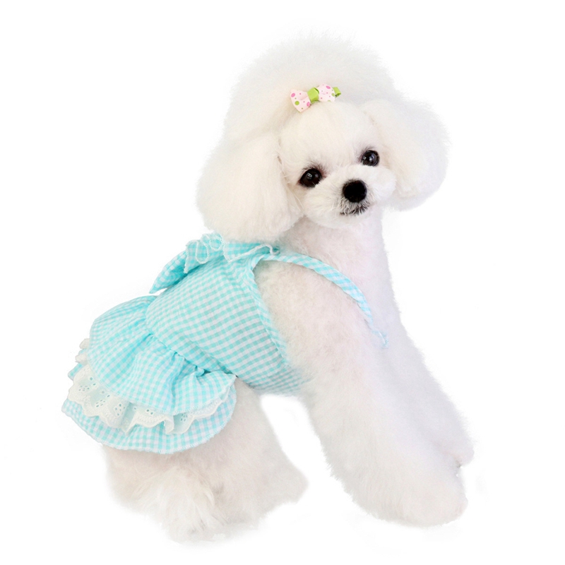 Vestido para perros mascota algodón estilo Vestido de princesa lazo falda transpirable cachorro ropa de verano disfraz