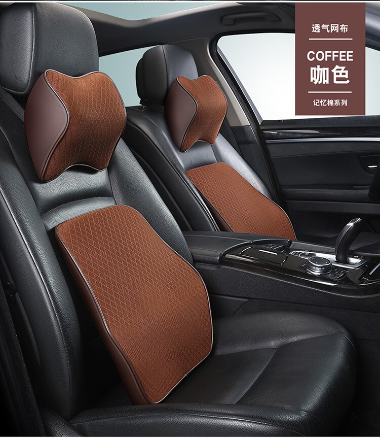 Appui-tête de voiture siège de voiture coussin arrière oreiller voiture cou oreiller coton cou oreiller voiture oreiller taille par mémoire