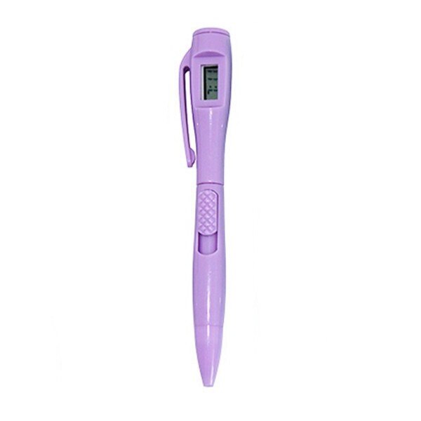 Caneta de teste de relógio eletrônico, relógio esferográfico para estudantes profissionais de trabalho em um escritório: Violet