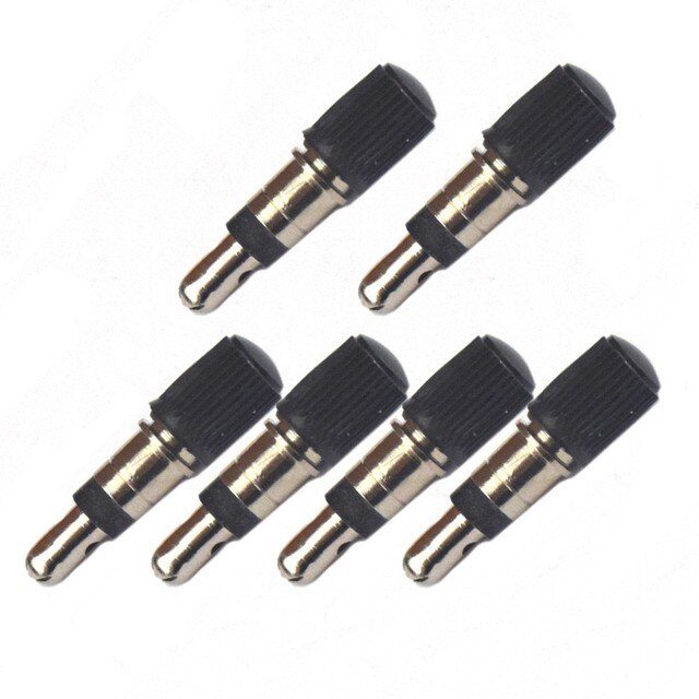 With Bicycle Valve Core Alligator Bicycle Cap DV Dunlop Valve Protable Bicycle Valve With Dust Cap Bike Tire Accessories Parts: 6pcs
