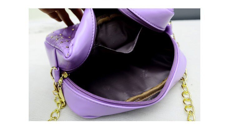 Rivet Chain Shoulder Bag handbags of Shoulder Bag Female Ladies Handbag PU Leather crossbody