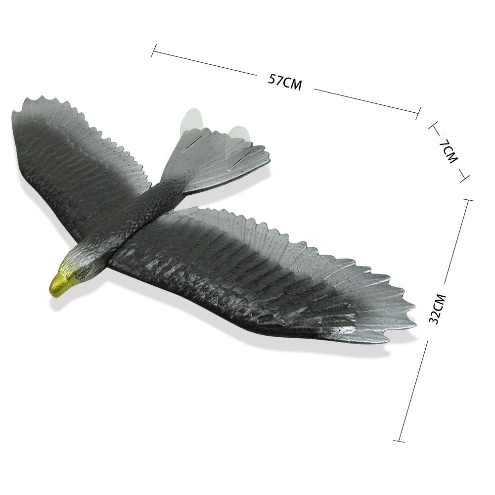 2PC Eagle Model Educational DIY Coating FoamHand Launch Throwing Aircraft Airplane Glider DIY Plane Toy