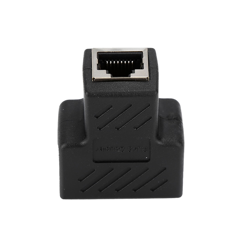 1 naar 2 Manieren LAN Ethernet Netwerk Kabel RJ45 Vrouwelijke Splitter Connector Adapter Voor Laptop Docking Stations Z07
