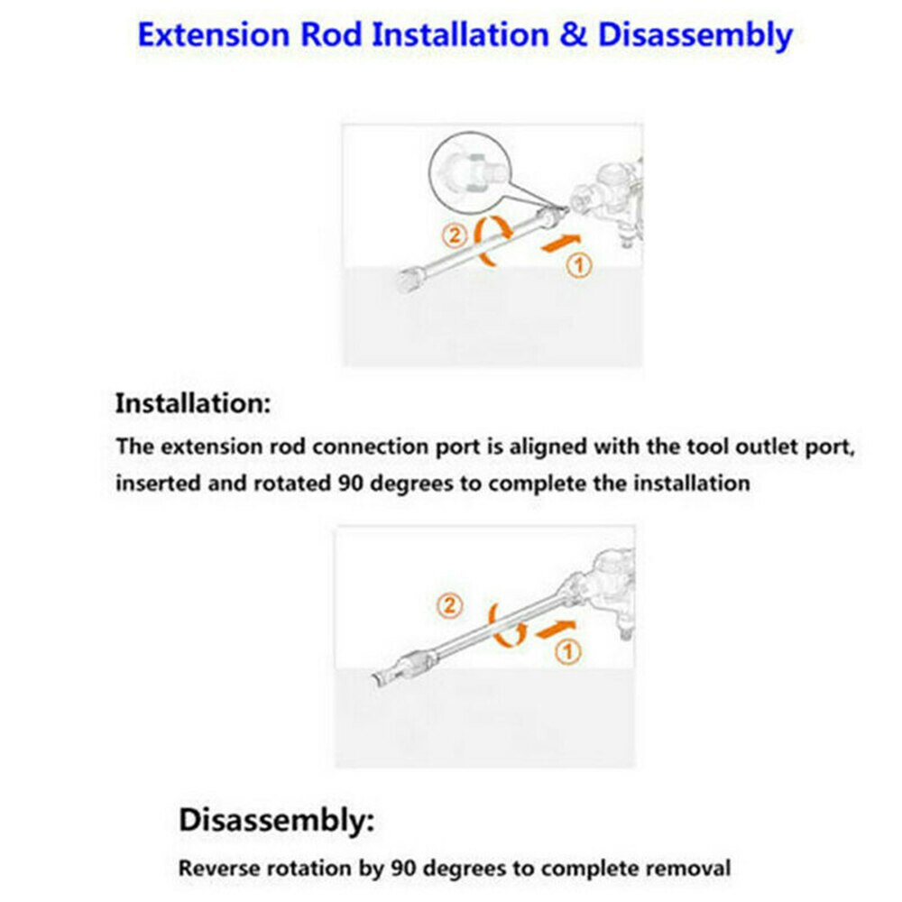 Extension Rod Adapter For WORX Hydroshot WG629E WG630 WG644 Wu629 Cleaning Tool 400ml For Worx Hydroshot