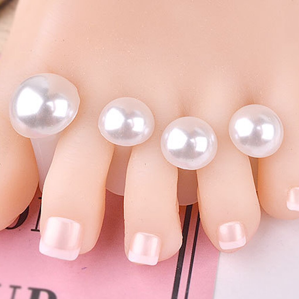 8 unids/set separadores de dedos de silicona Corazón de flor espaciadores de uñas dedos pies Gel UV salón de manicura pedicura herramienta