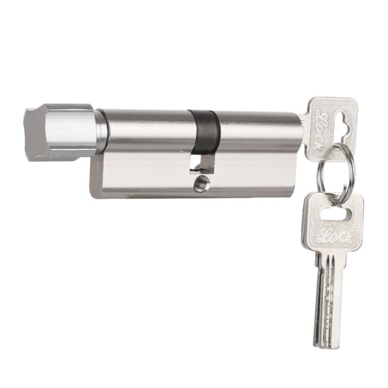1Set Door Cylinder Lock Anti-theft Entrance Metal Door Lock with 3 Keys for Home