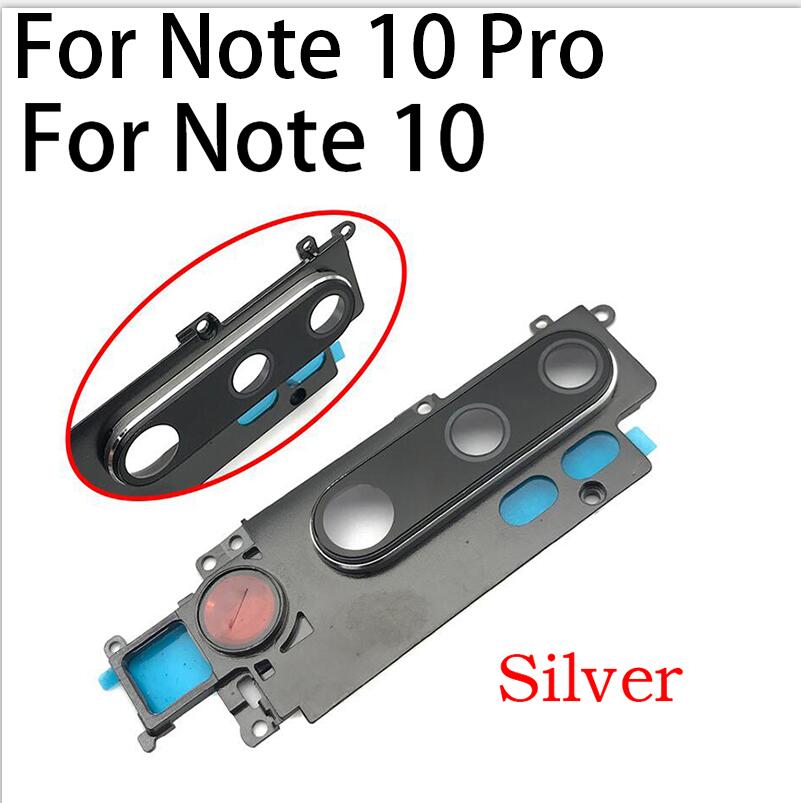 Nowy dla Xiaomi Mi Note 10 Pro tylna kamera wymiana obiektywu szklanego dla Redmi Note 7 8 Note7 Note8 Pro: Note 10  Silver