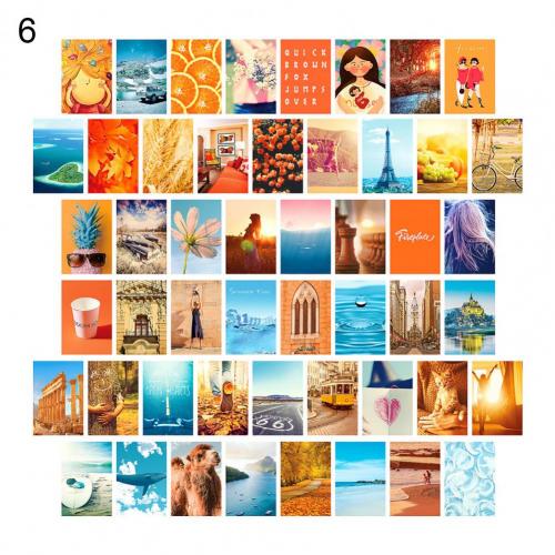 50 Stks/set Muur Print Mooie Lichtgewicht Vakmanschap Voor Gang Muur Collage Muur Esthetische Foto 'S: 6
