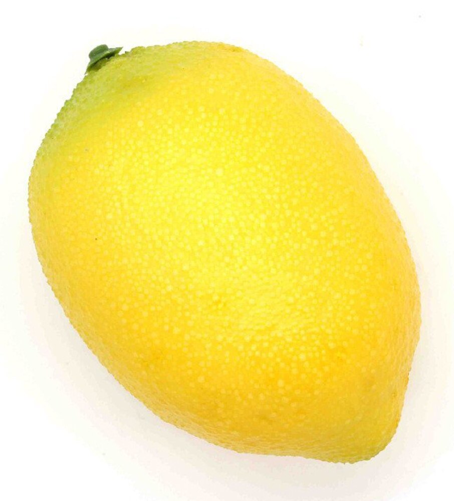 Simulation frugt grøntsag skum citron dekoration grøn kurv gave håndværk tallerken udstilling frugt bondehus citron møbler  h8 l 0: Gul