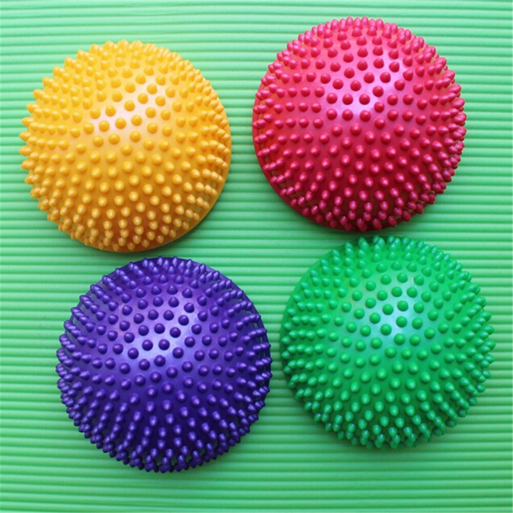 2Stck freundlicher Kindergarten Sensorische Integration Gleichgewicht Ausbildung Spielzeug freundlicher Hemisphäbetreffend Kompatibel treten Stein Durian Massage Ball