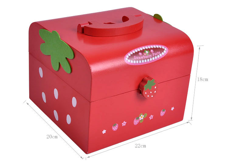 Houten Afternoon Thee Aardbei Rode Verjaardagstaart Cut En Cut kinderen Speelhuis Keuken Speelgoed Set