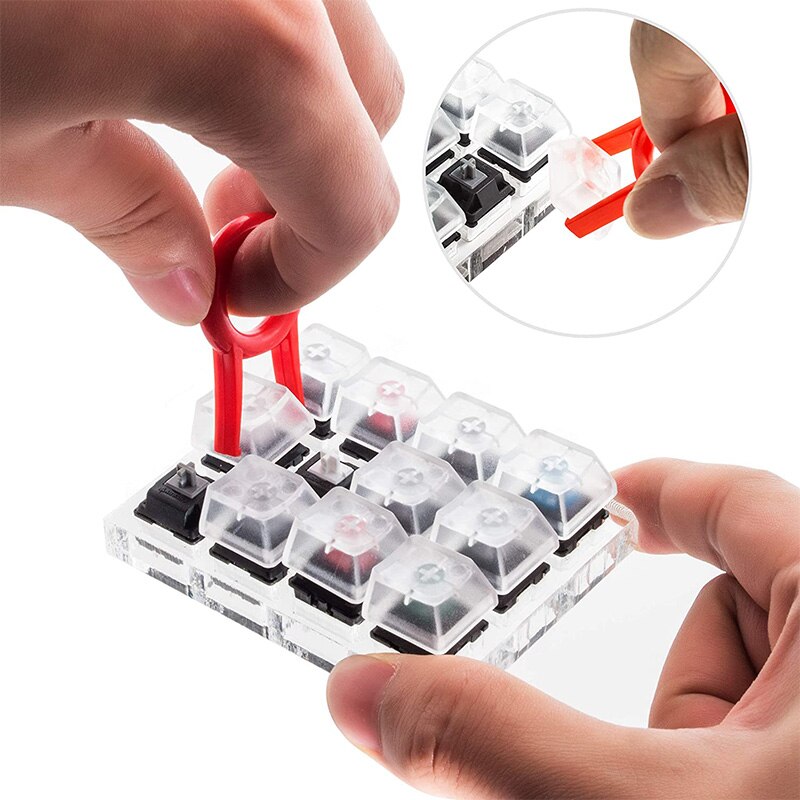 12Key Switch Testing Tool Sampler Mechanical Keyboards with Keycap Puller and Switch O Rings for Cherry MX Switch