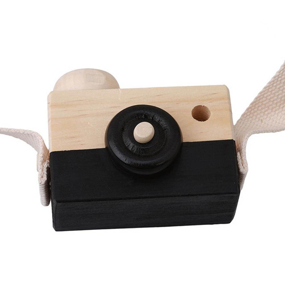 Cámara de madera, juguete para niños, para bebé, cuello de madera, decoración para habitación, fotografía-17 NSV775