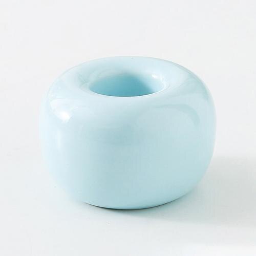 Multifunctionele Mini Keramische Badkamer Douche Tandenborstelhouder Leuke Tandenborstelhouder Rack Badkamer Tandenborstel Accessoire: Blauw