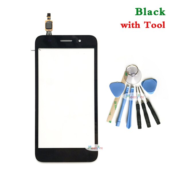 Replacement 5.0&quot; For Huawei Y3 CRO-U00 CRO-L02 CRO-L22 Touch Screen Digitizer Sensor Outer Glass Lens Panel: Black With Tool