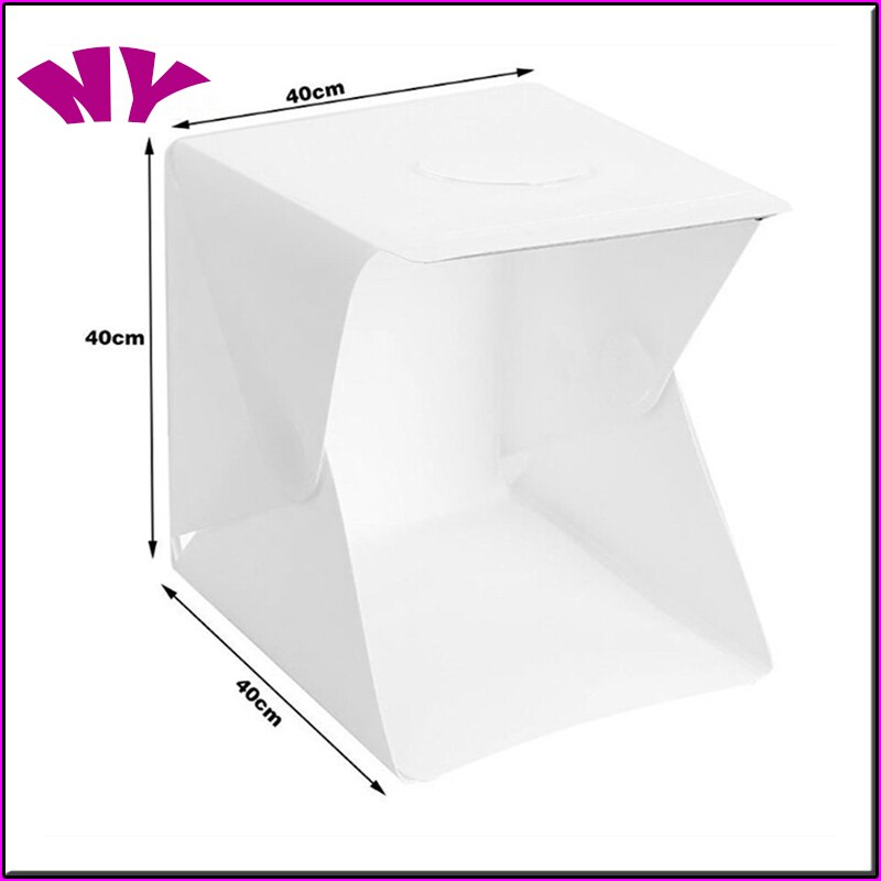 Mini Folding Photography Light Box 2 Panel LED Light Photography Box Portable Photo Background Kit Light Box Accessories20/30/40