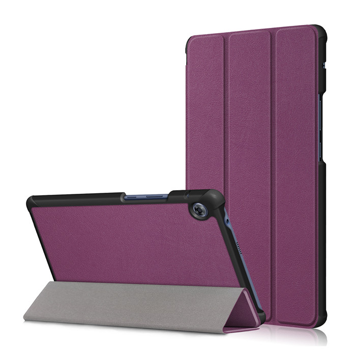 GLIGLE Case for Huawei MatePad T8 released Tablet slim print cover shell+Led+Touch pen: purple