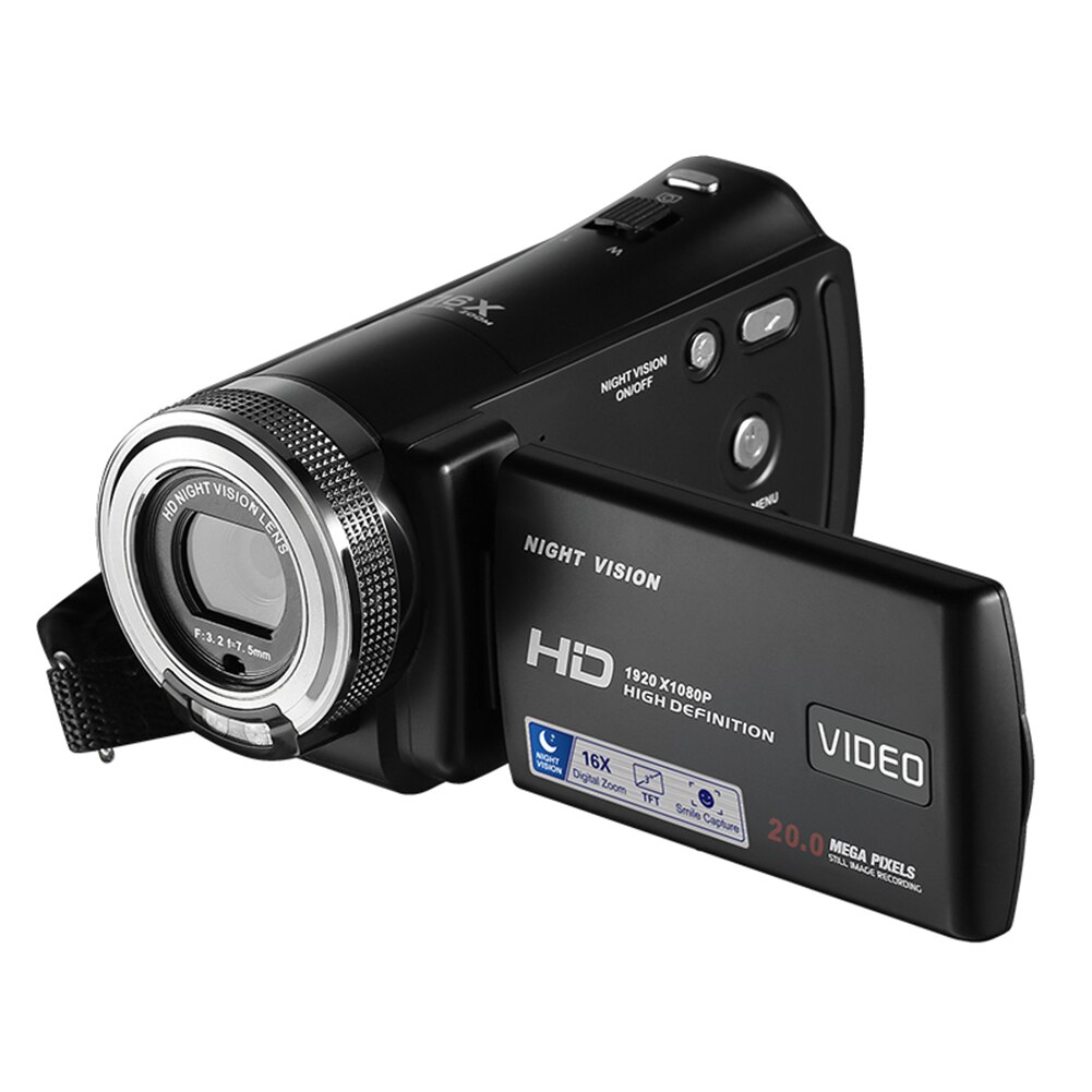 Mit Mikrofon FHD 1080P Tragbare 30fps Fotografie Vlogging Fernbedienung draussen Video Kamera 16X Digital Zoomen Camcorder