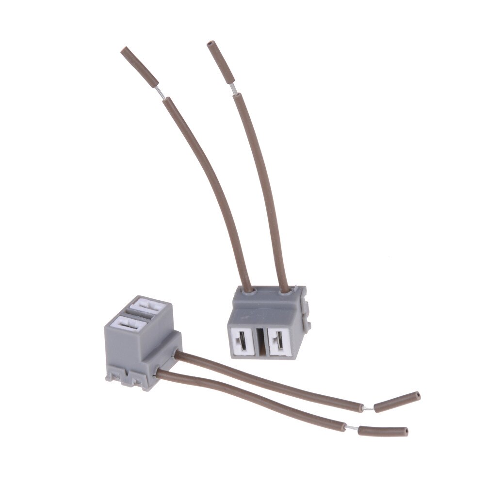 2 stk.  h7 ledningsnett bil 2 -polet elektrisk kabelkontaktplugg bilkontakter adaptere til skjult billampe
