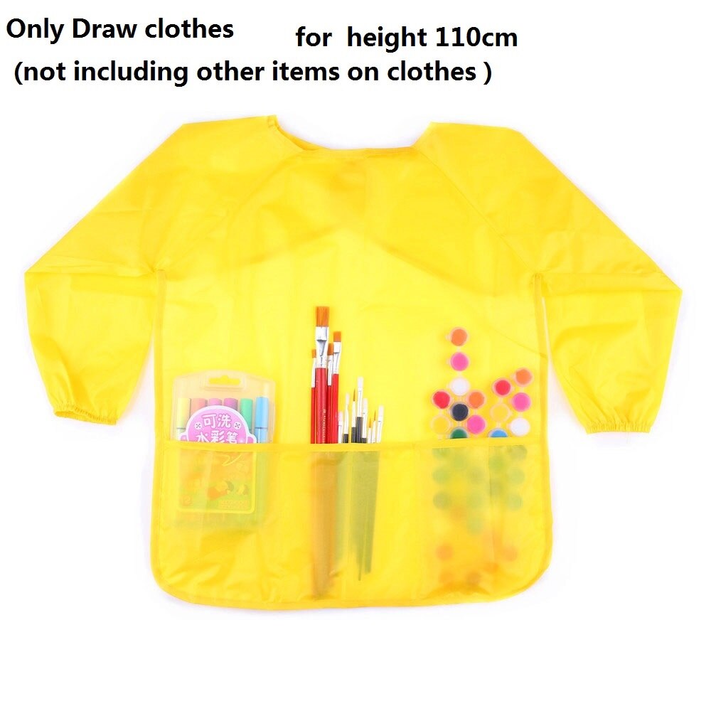 DIY Drawing Art Painted Acrylic Paint Accessories Tools Brush Palette Draw Clothes Set For Kindergarten: 8